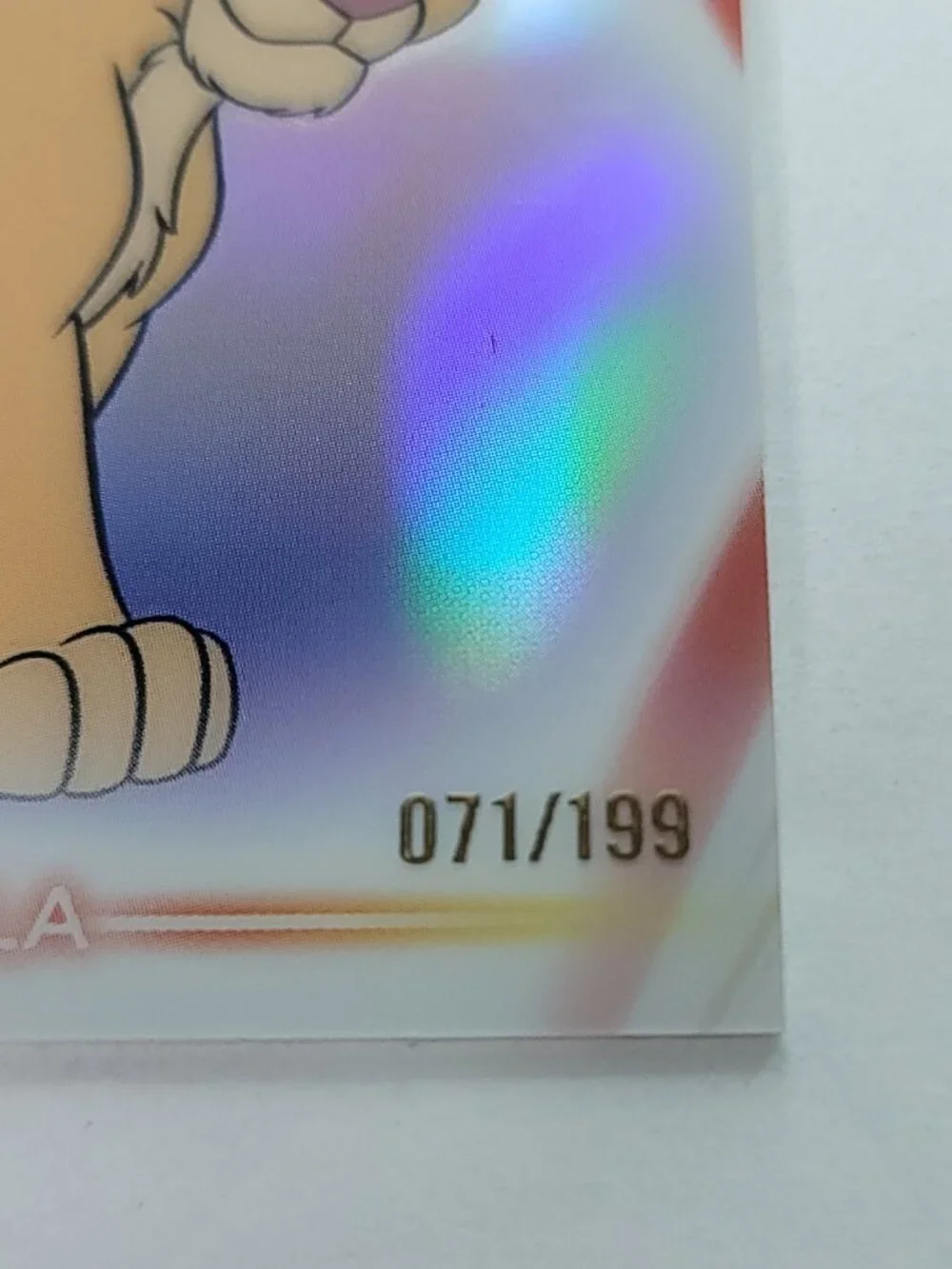 Nala Topps 2026 Disney Neon Holo Chrome Refractor Limited 071/199 CNE